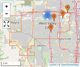 Area schools map